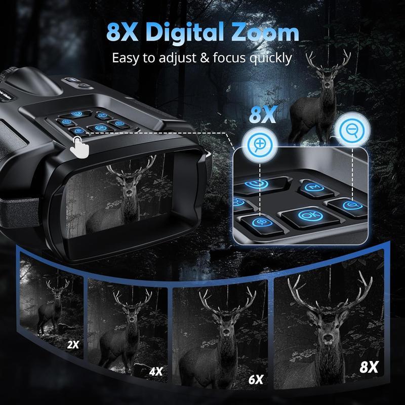 4K Infrared Night Vision Goggles, Binoculars (Free 64G memory card)