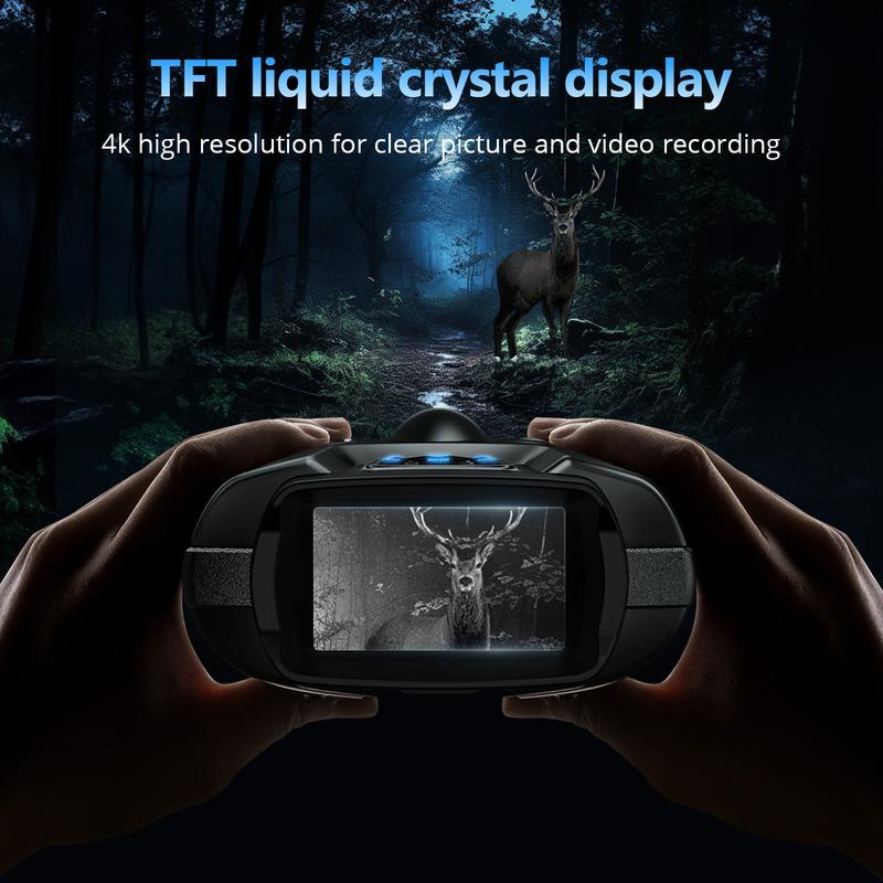 4K Infrared Night Vision Goggles, Binoculars (Free 64G memory card)