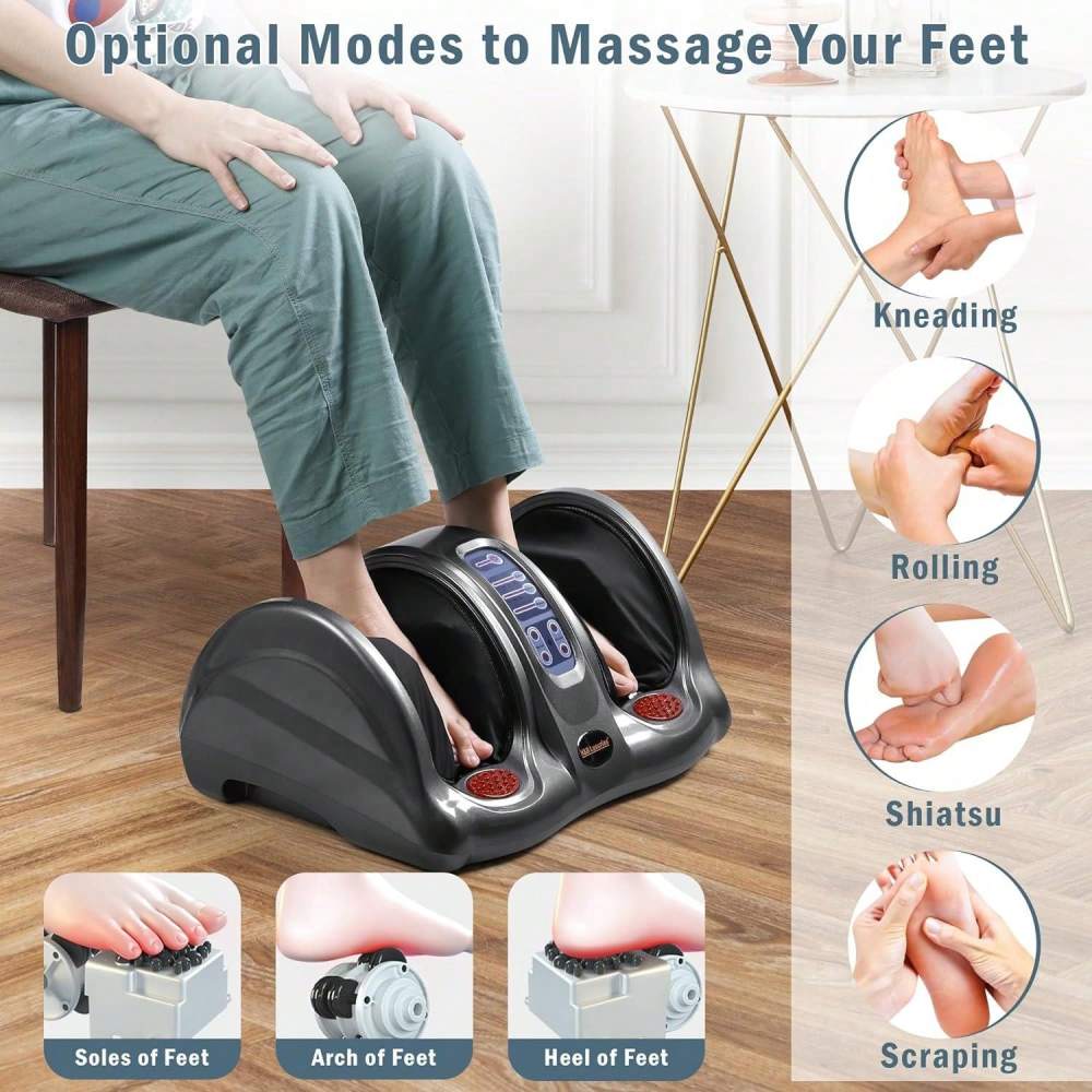 Foot Massager Machine, Kneading And Rolling Home Massagers（Free Shipping)