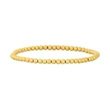Gold Plated Beads Bracelet for Women Stretch Bracelets