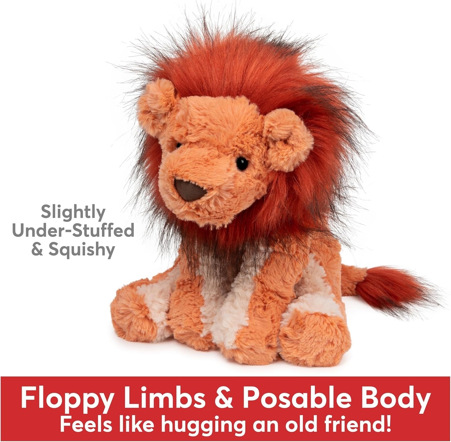 Stuffed Animal for Ages 1 and Up, Spring Decor Plush Toy, 10”