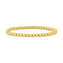 Gold Plated Beads Bracelet for Women Stretch Bracelets