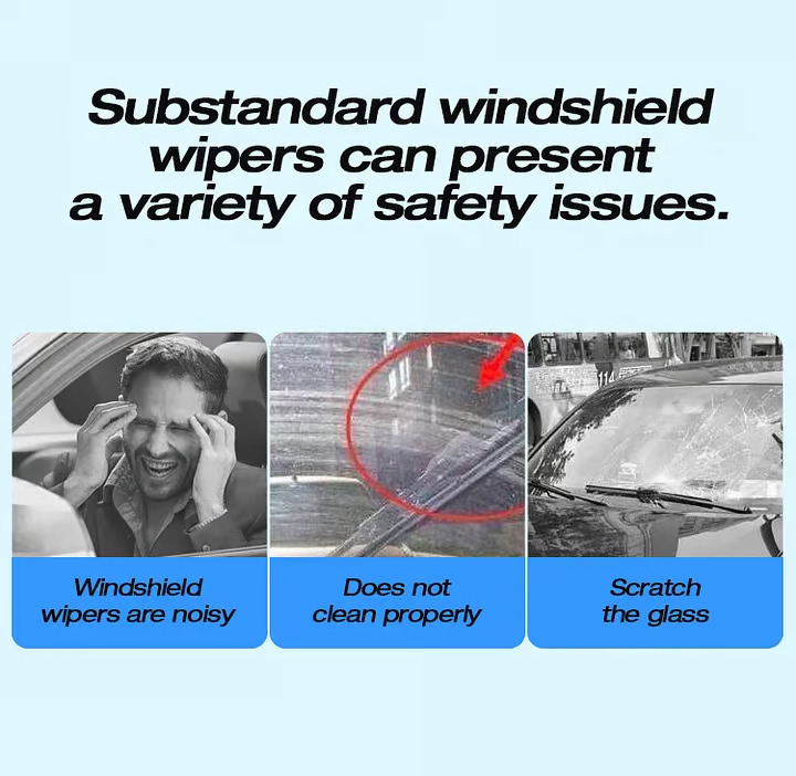 🌈 Colourful Silent Windshield Wipers – Transform Your Drive with Style, Silence & Crystal-Clear Vision!