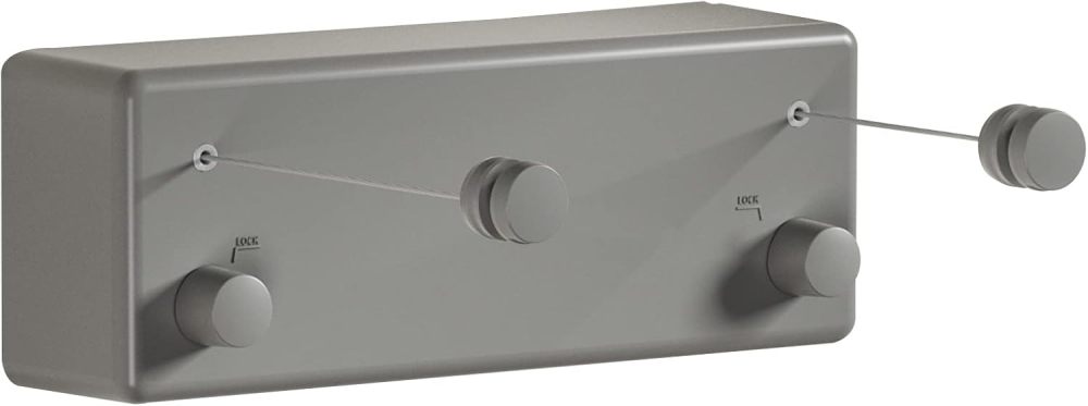 Retractable Clothesline，Indoor Outdoor Clothes Line , Retracting Hanging, Lock to Prevent Sagging