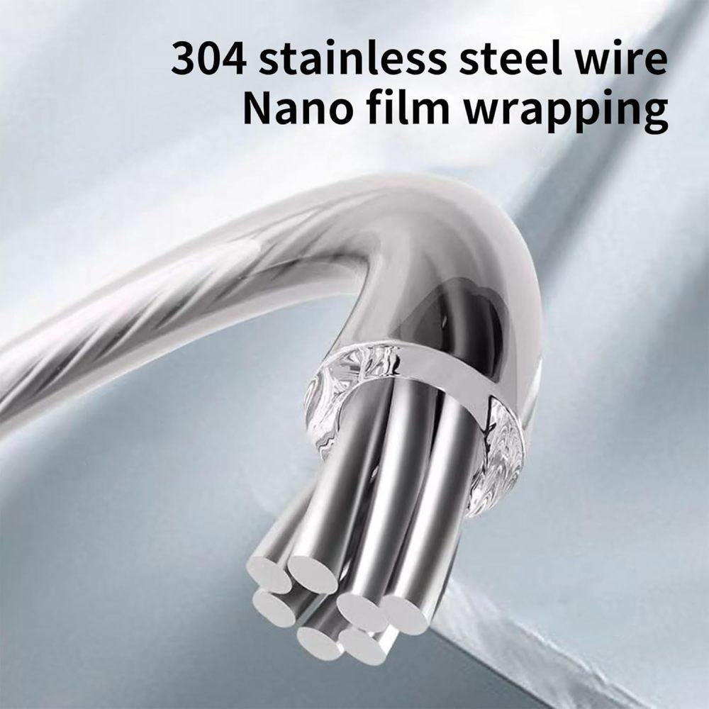 Retractable Clothesline，Indoor Outdoor Clothes Line , Retracting Hanging, Lock to Prevent Sagging