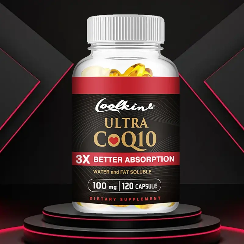 Ultra CoQ10 - with Vitamin E, Heart Health Support, Premium Formula for Men & Women - 120 Capsules