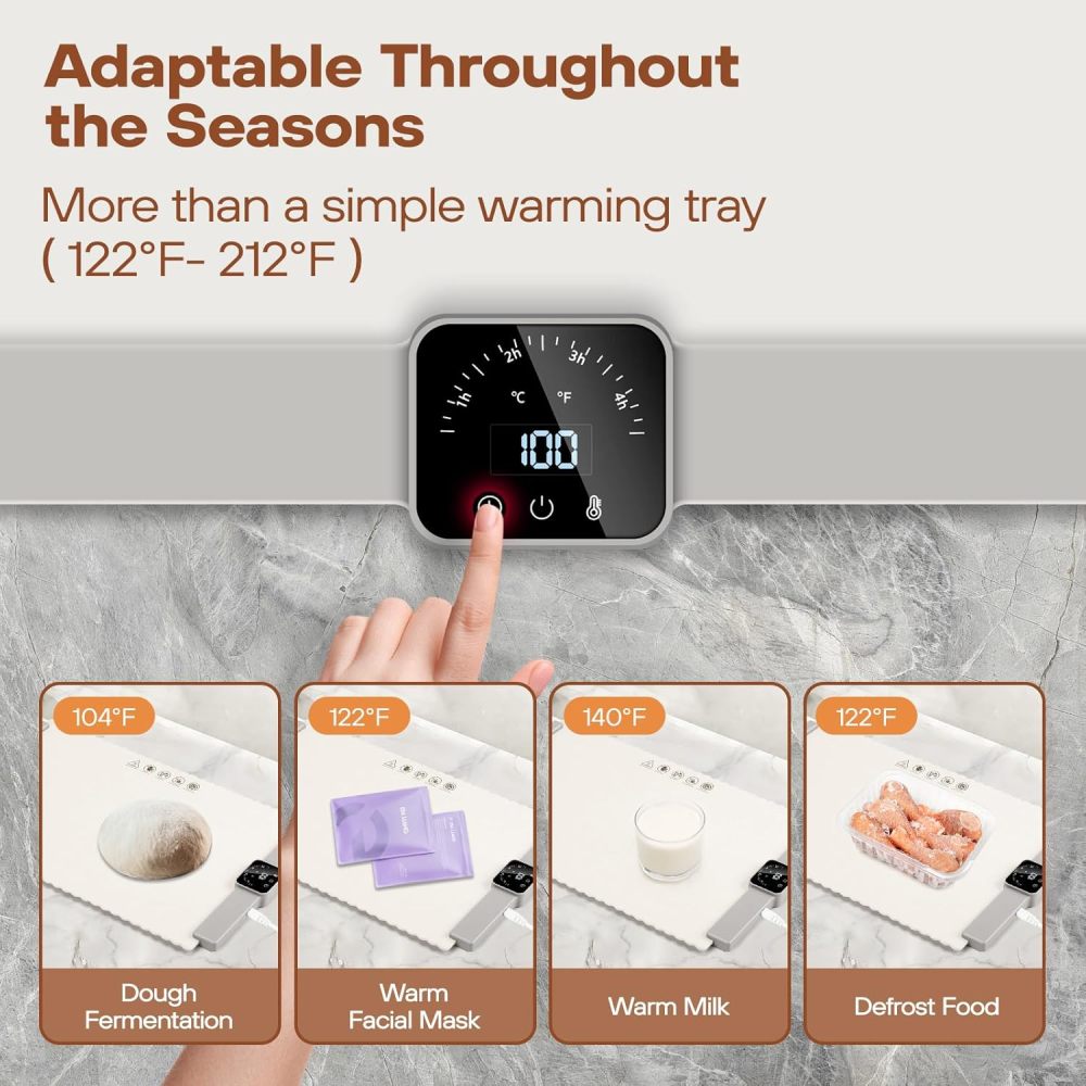 🔥Food Warming Mat - Electric Warming Trays for Buffets, Foldable Portable Food Warmer
