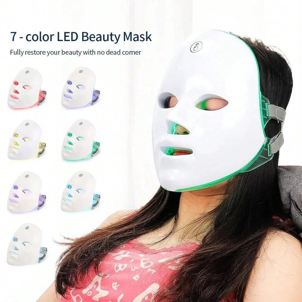 7 Colors LED Photon Therapy Beauty Mask（Skin Rejuvenation Lifting）