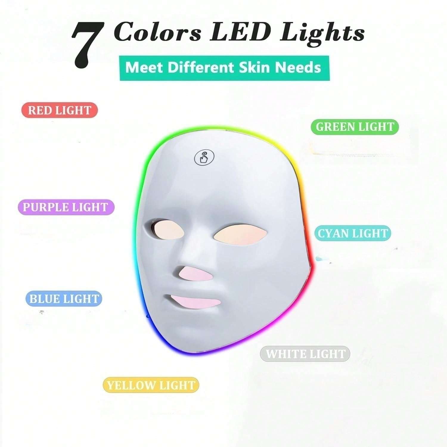 7 Colors LED Photon Therapy Beauty Mask（Skin Rejuvenation Lifting）