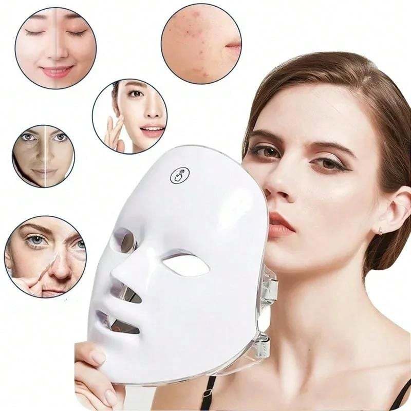 7 Colors LED Photon Therapy Beauty Mask（Skin Rejuvenation Lifting）