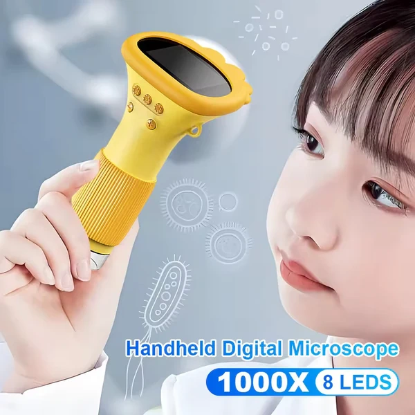 Discover the World with a 1000X STEM Microscope – HD Screen & Adventure-Ready for Kids