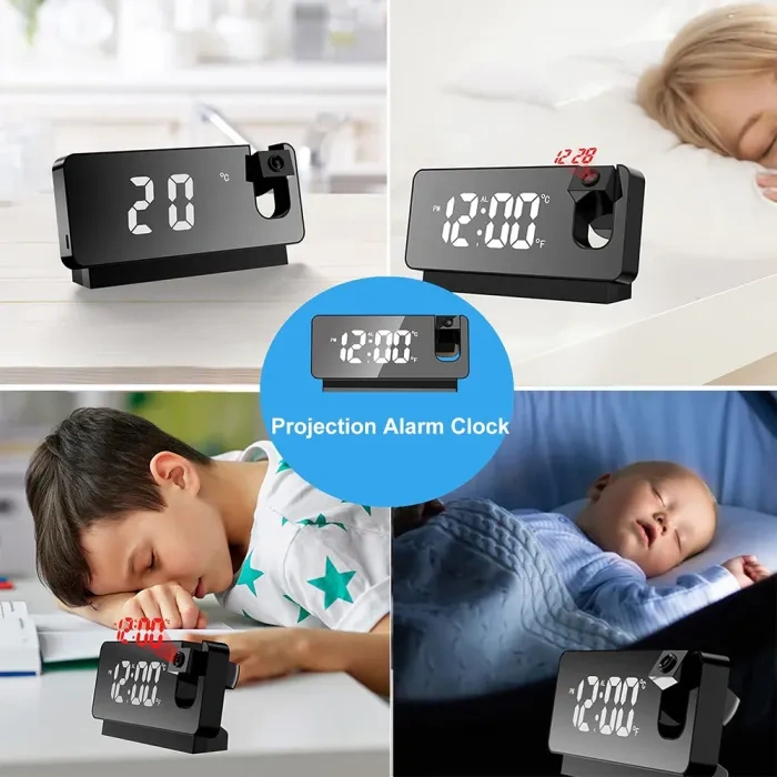 LED Digital Projection Alarm Clock Electronic Alarm Clock ⏰