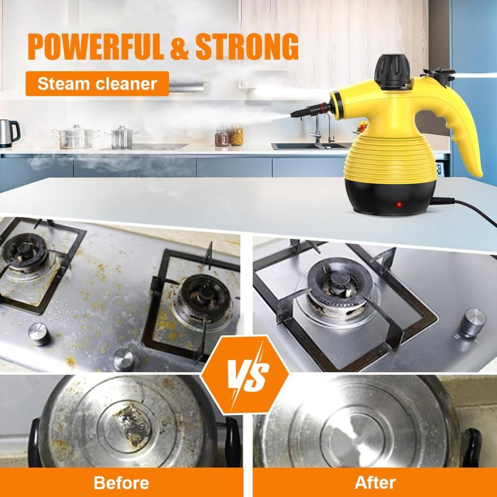 Pressurized Multi-Surface Steam Cleaner (with 10pcs Accessories )