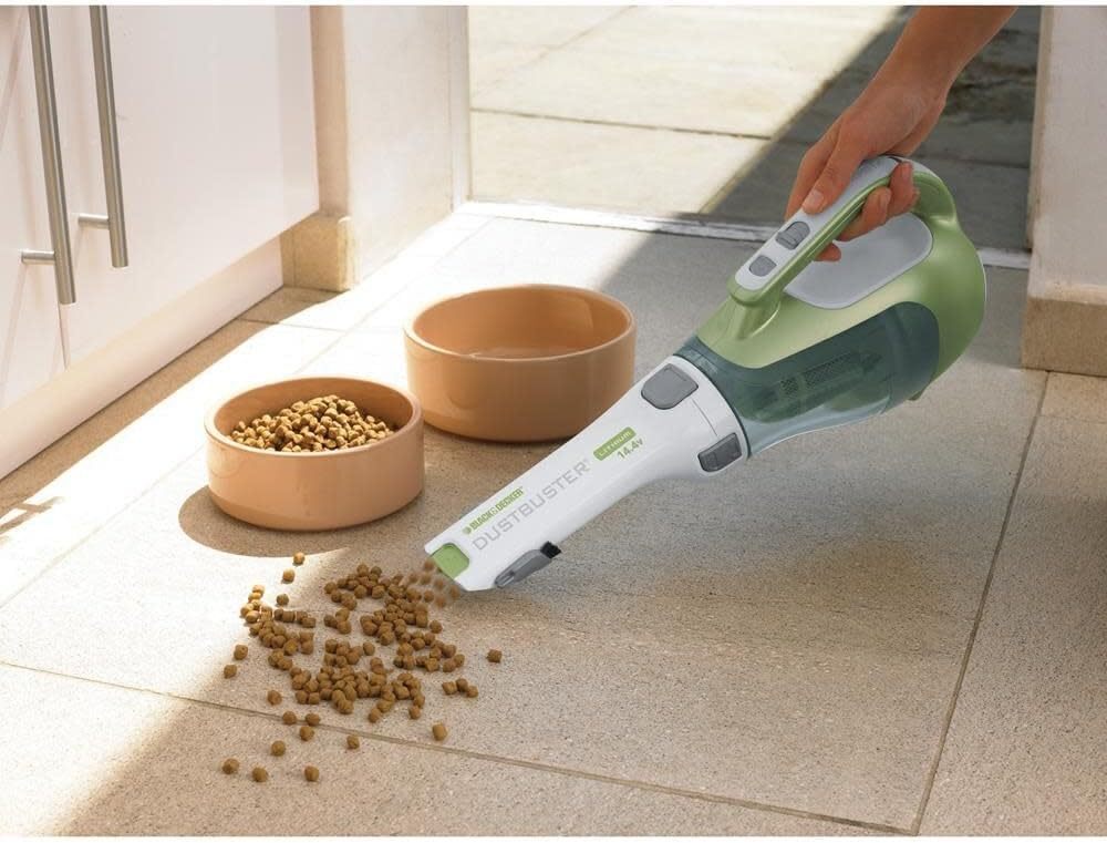 BLACK+DECKER dustbuster AdvancedClean Cordless Handheld Vacuum, Compact Home and Car Vacuum with Crevice Tool (CHV1410L)
