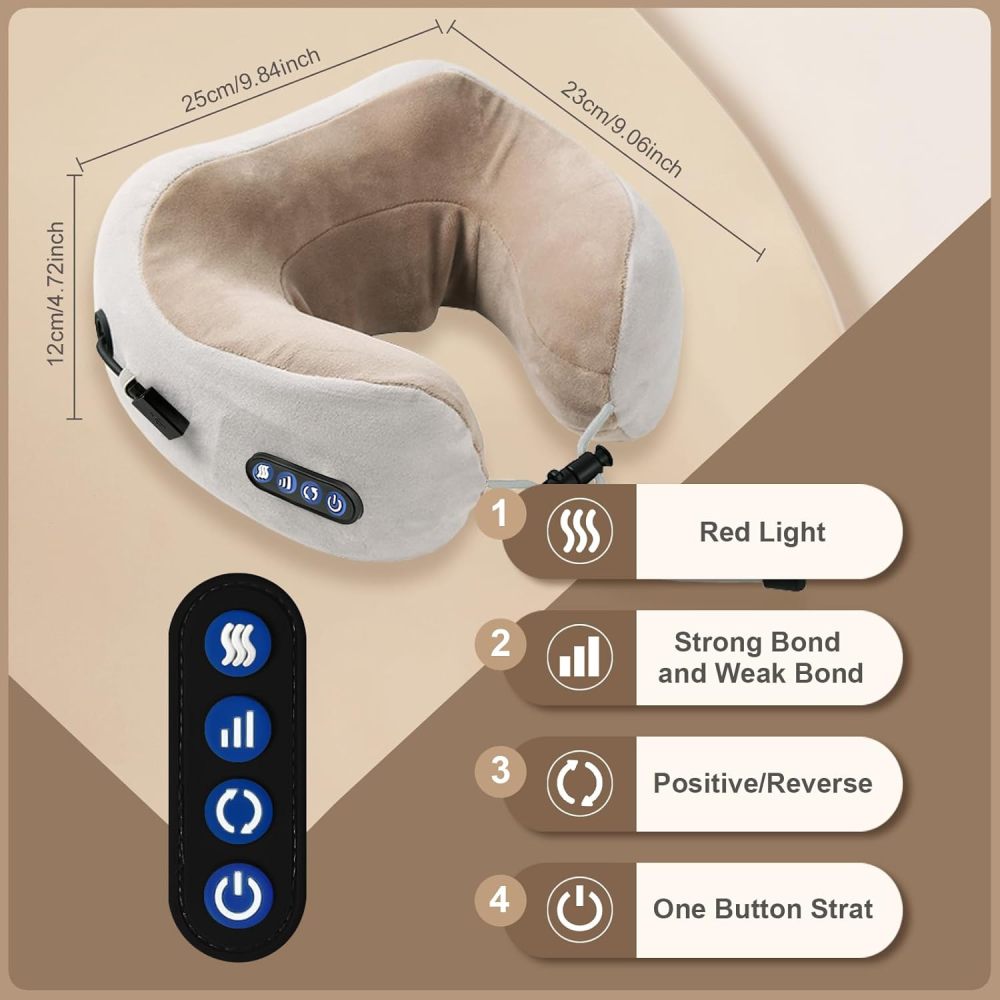 Electric Neck Massager (With Durable Memory Sponge）