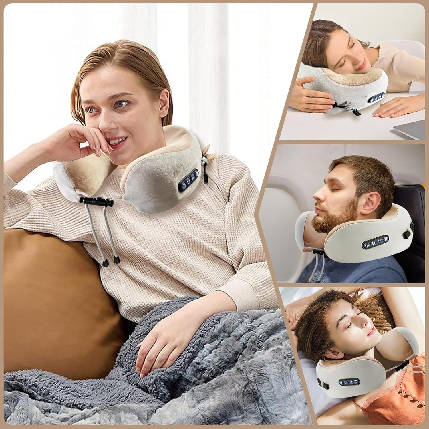 Electric Neck Massager (With Durable Memory Sponge）
