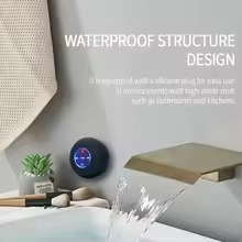 Mini Portable Bluetooth Audio IPX4 Waterproof Led Lights Bathroom Outdoor Large Suction Cup Can Be Adsorbed Wall Speaker