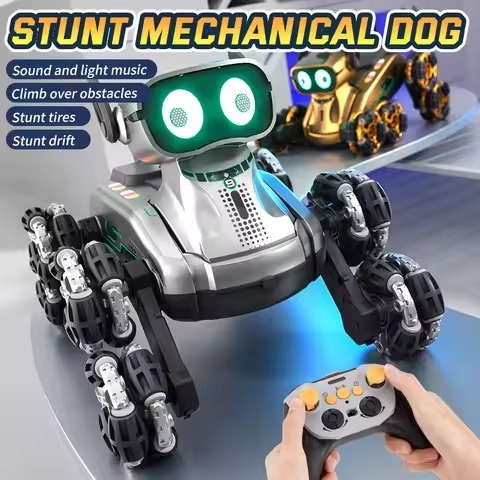 Rc Stunt Cars Robot Dog Remote Control Drifting Vehicles Drift Auto Electric Radio Control Kids Gift Small Boy Toy Children Mini