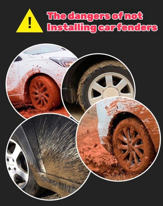 Car anti-sediment protection car paint fender（4pc）