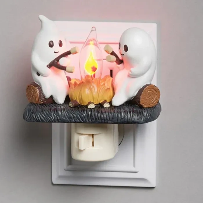 🔥Last Day Sale Price | 2024 Snowman Christmas Campfire Flickering Nightlight✨🔥👻