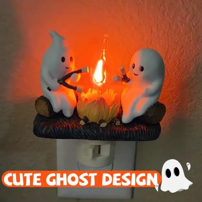 🔥Last Day Sale Price | 2024 Snowman Christmas Campfire Flickering Nightlight✨🔥👻