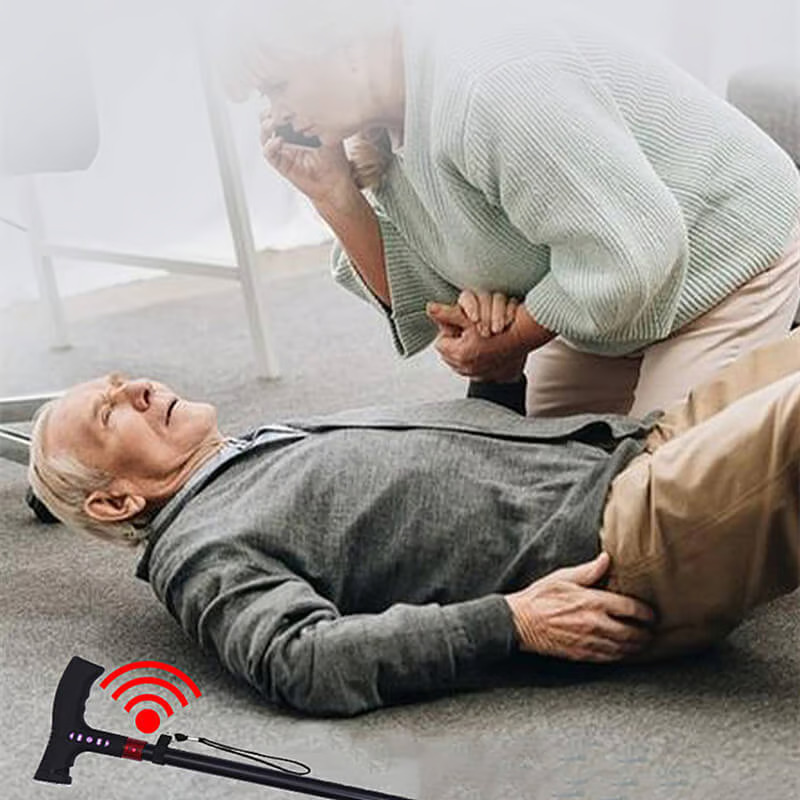 49% OFF Today Only - Smart Walking Cane With Automatic Alarm When The Elderly Fall Down