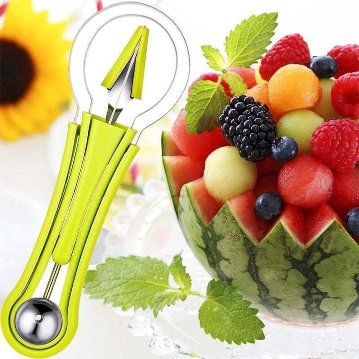 【🔥Hot sale 50% OFF】3 in 1 stainless steel fruit digging ball set