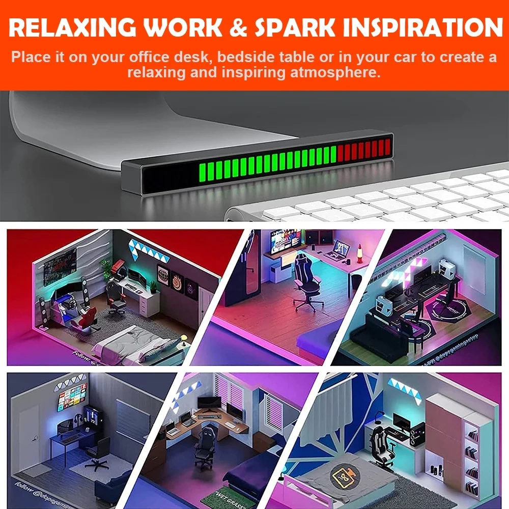 🔥Last Day Promotion - 49% OFF⏰Wireless Sound Activated RGB Light Bar