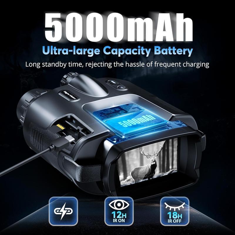 4K Infrared Night Vision Goggles, Binoculars (Free 64G memory card)