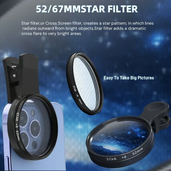 🔥2025 New arrivals - 52/67MM Phone Lens Filter Kit For All Phones Models