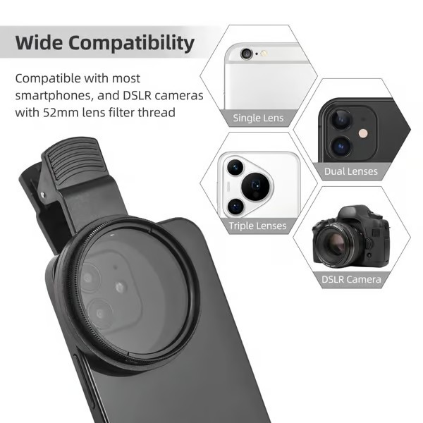 🔥2025 New arrivals - 52/67MM Phone Lens Filter Kit For All Phones Models