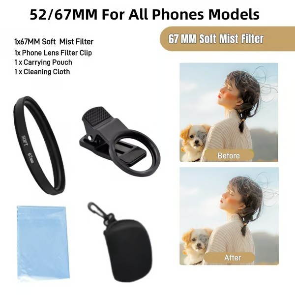 🔥2025 New arrivals - 52/67MM Phone Lens Filter Kit For All Phones Models