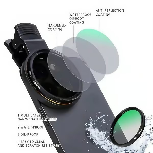 🔥2025 New arrivals - 52/67MM Phone Lens Filter Kit For All Phones Models