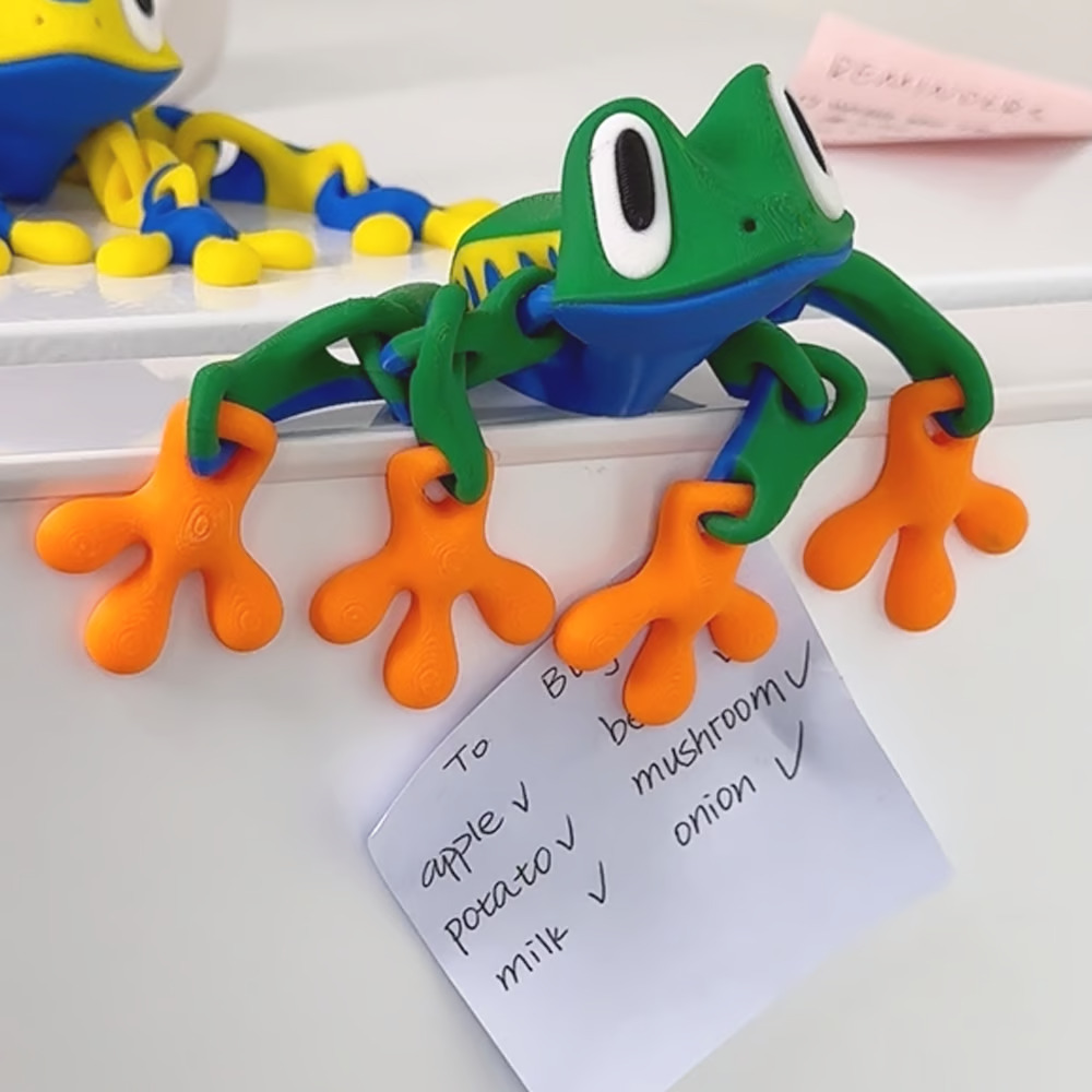 🐸 3D Printed Magnetic Frog Refrigerator Magnet🔥