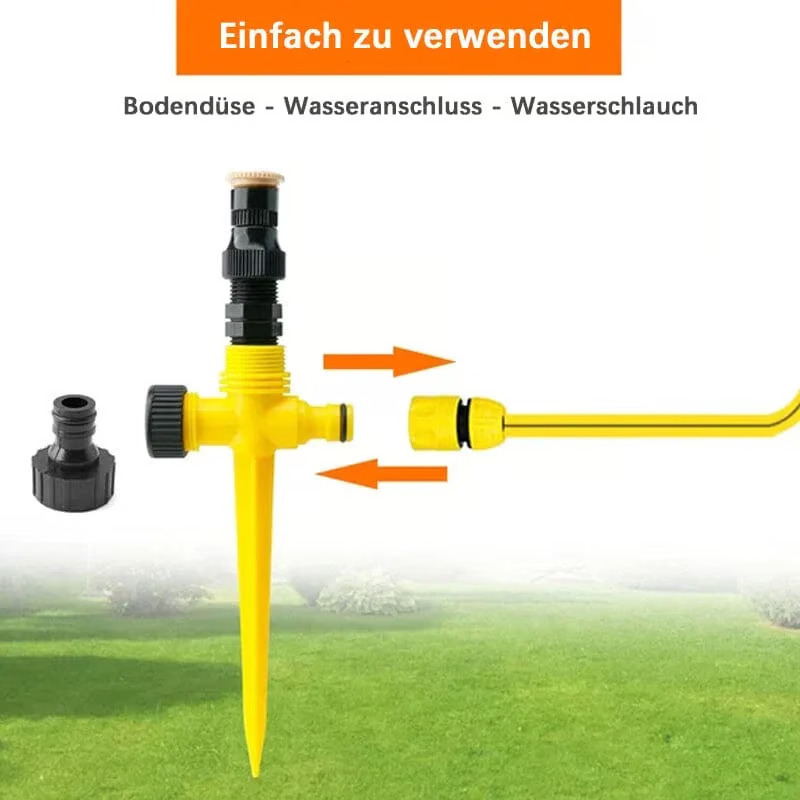 2 KAUFEN, 1 GRATIS-360° automatisch rotierender Rasensprenger