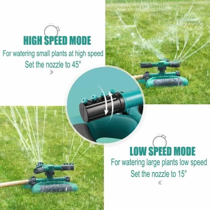 360° Rotation Lawn Sprinkler (1 Year Warranty Card Included Inside)