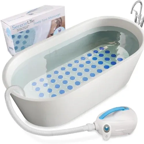 Household electric surfing bubble spa massage bath mat full body bubble spa machine non-slip wireless remote control bubble bath
