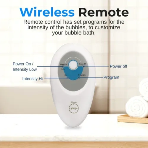 Household electric surfing bubble spa massage bath mat full body bubble spa machine non-slip wireless remote control bubble bath