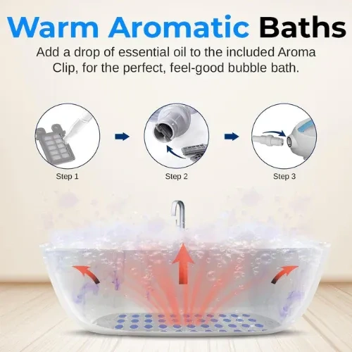 Household electric surfing bubble spa massage bath mat full body bubble spa machine non-slip wireless remote control bubble bath