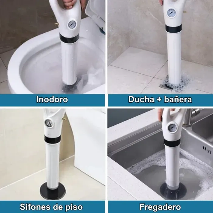 Compressed air drain unblocker