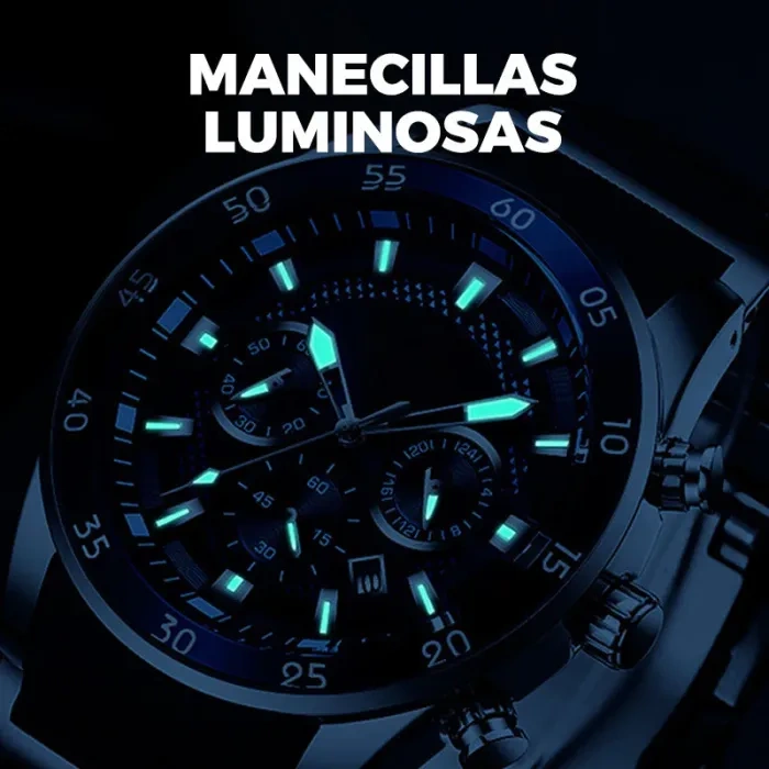 💎Limited-time special offer⌛Luxury Men's Sports Watch – Elegant Black and Gold Chronograph