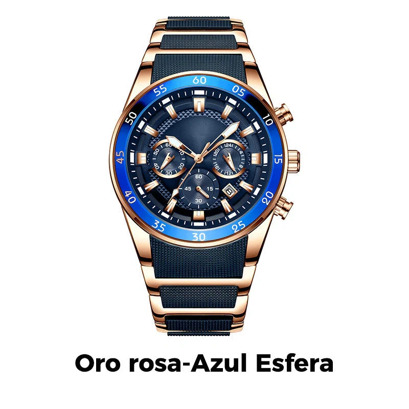 💎Limited-time special offer⌛Luxury Men's Sports Watch – Elegant Black and Gold Chronograph