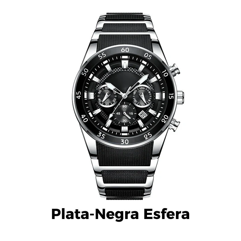 💎Limited-time special offer⌛Luxury Men's Sports Watch – Elegant Black and Gold Chronograph