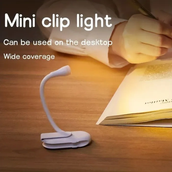 Clip-On LED Reading Light with 3 Modes & FREE Erasable Pen Set