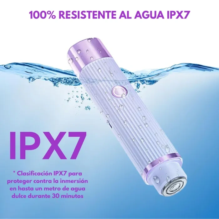 AFEITADORA PARA DAMA DOBLE PUNTA RECARGABLE WATERPROOF GLOWSKIN