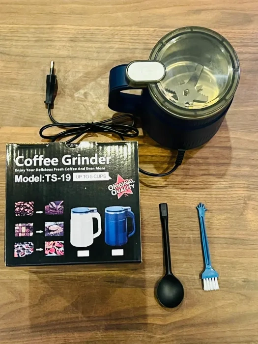 JAPAN IMPORTED BIG BOWL 8 BLADES MASALA/COFFEE/QEEMA GRINDER WITH FREE SPOON/CLEANING BRUSH
