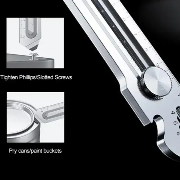 6 in 1 Multifunction Stainless Steel Utility Knife with five blades