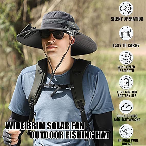 BrisaGear™ Solar Fan Hat