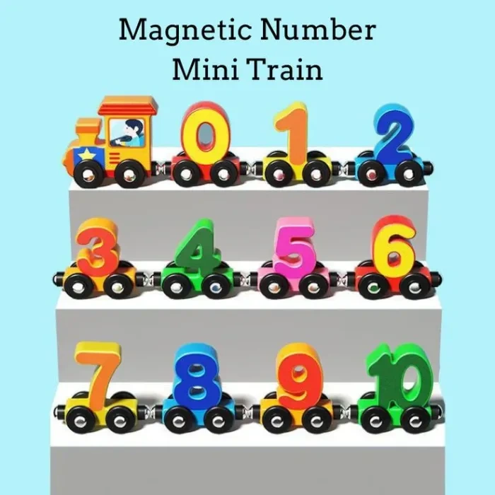Magnetic Digital Train Toy For Kids