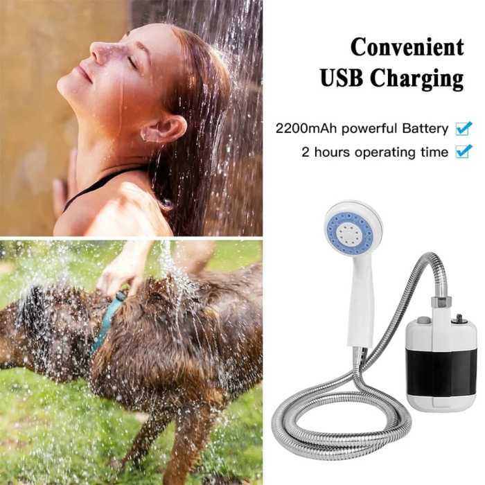 Portable camping shower